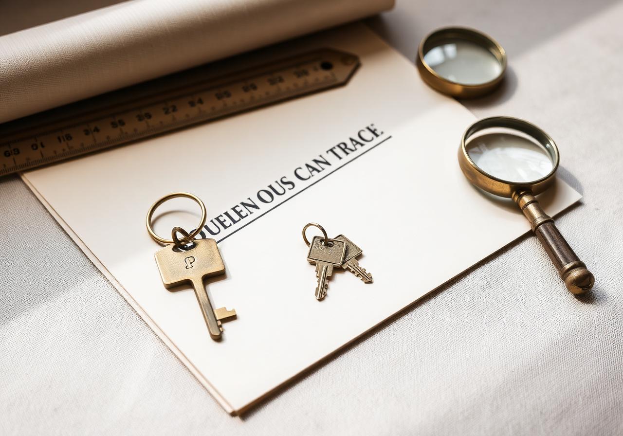 House keys and contract documents on a linen surface — KSA Law journal article on REIQ contract review.